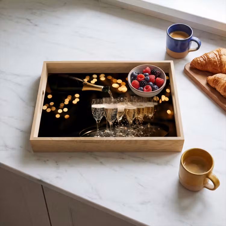 Bandeja - Lichter - Champagner - Gläser — 3