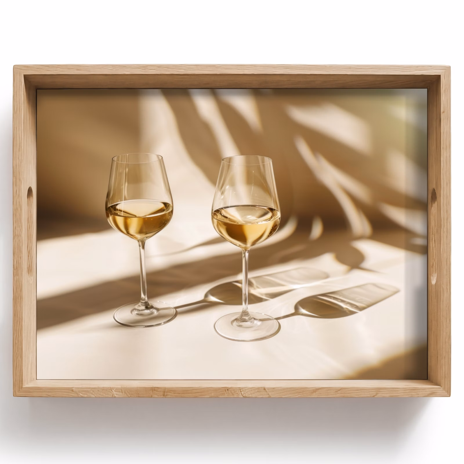 Bandeja - Vino - Copas de vino - Blanco — 1
