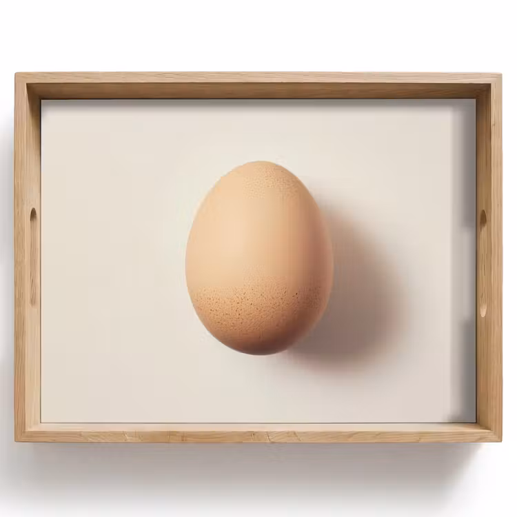 Bandeja - Huevo - Beige - Oval - Oval — 1