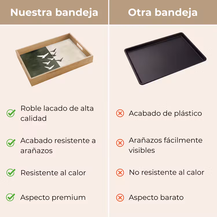 Bandeja - Japandi - Pájaro - Verde — 9
