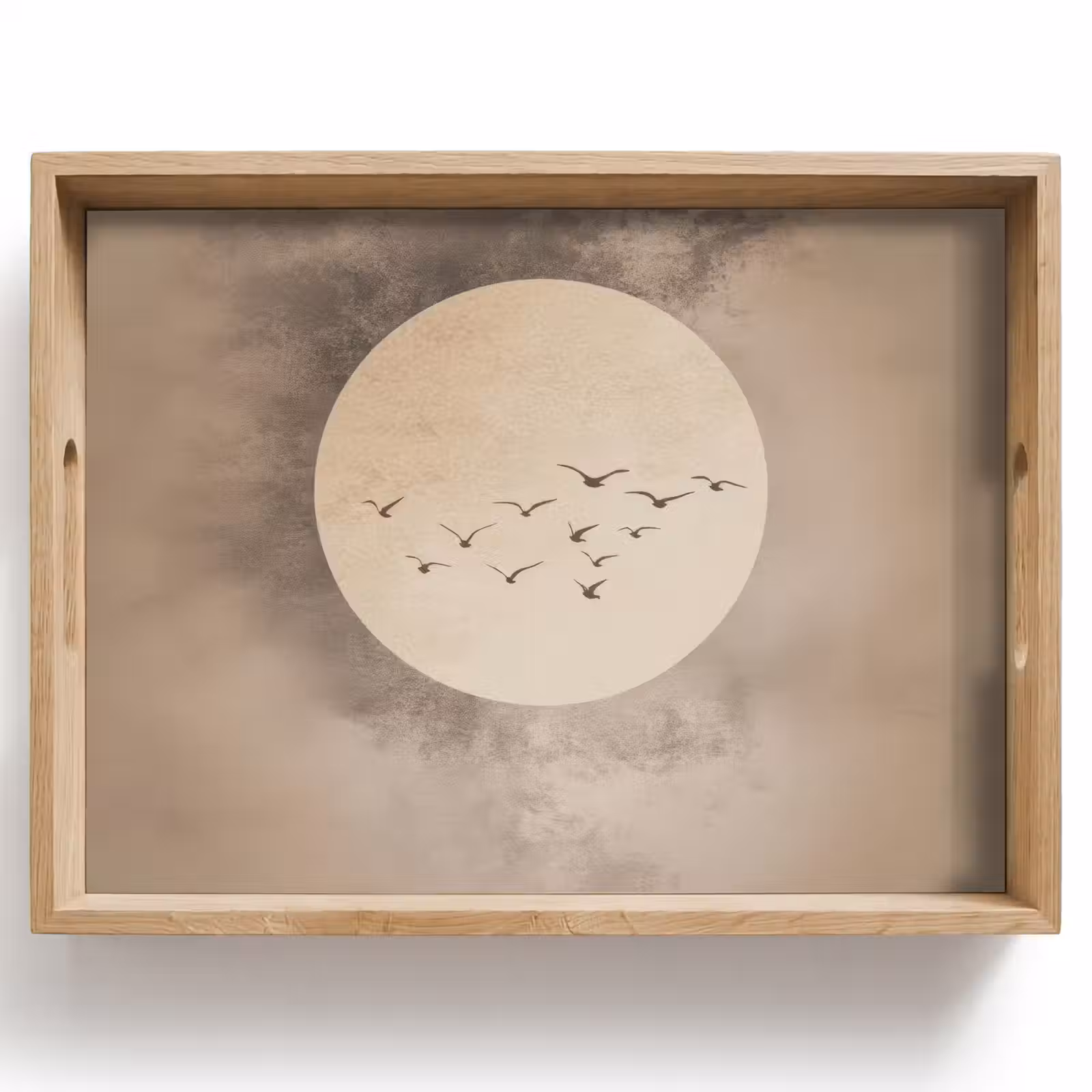 Bandeja - Pájaro - Beige - Japandi — 1