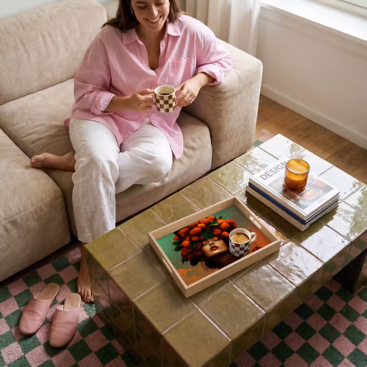 Bandeja - Mujer - Frambuesas - Hojas — 4