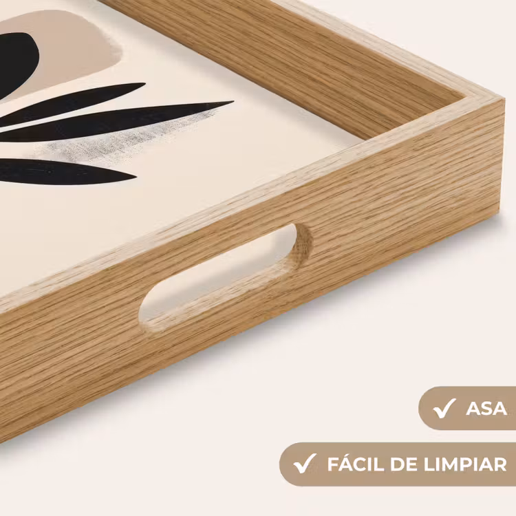 Bandeja - Planta - Beige - Japandi — 8