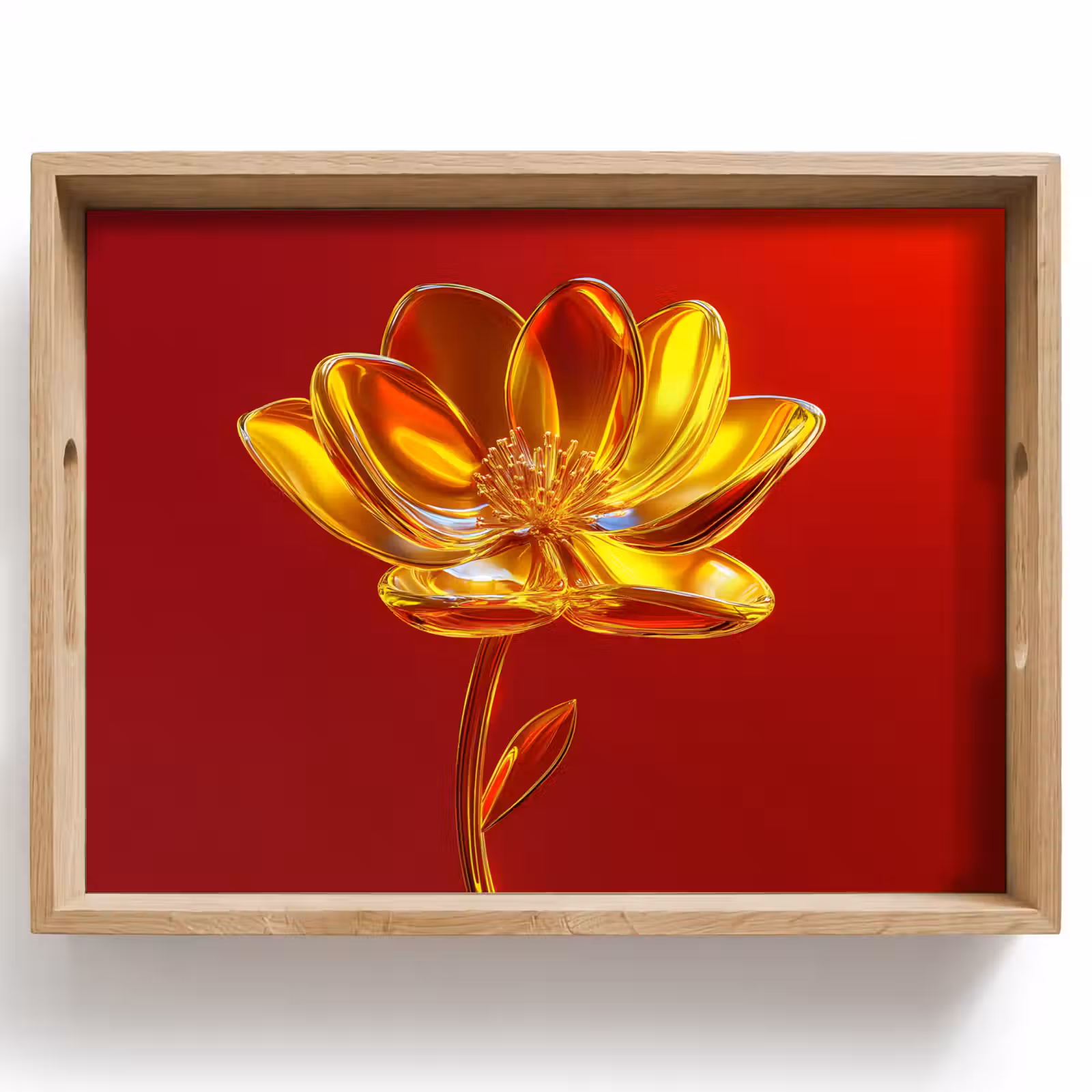 Bandeja - Flor - Oro - Gafas — 1