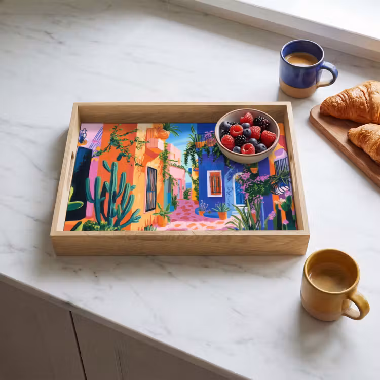 Bandeja - Amarillo - Azul - Naranja - Casa — 3