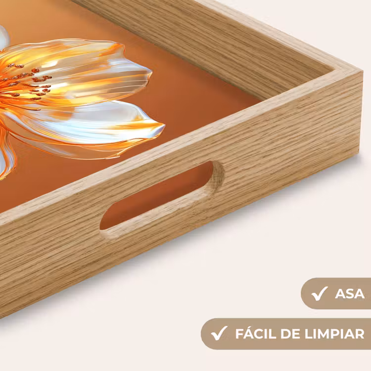Bandeja - Catalejos - Flor - Naranja — 8