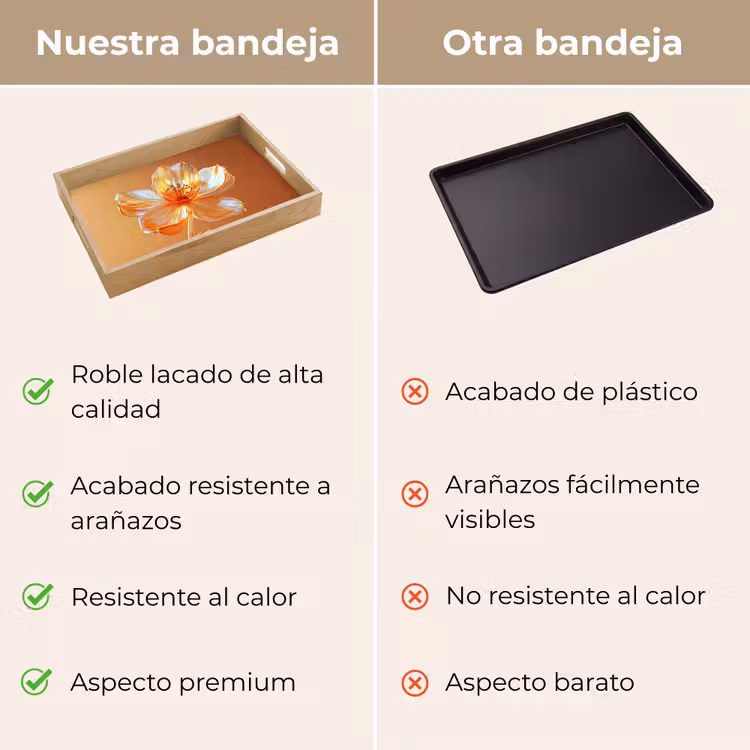 Bandeja - Catalejos - Flor - Naranja — 9