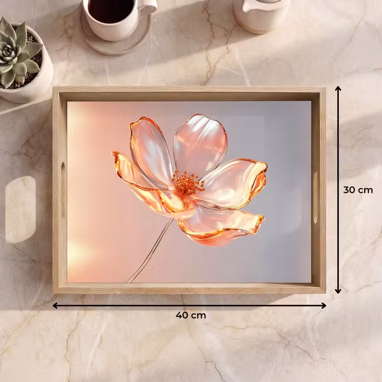 Bandeja - Catalejos - Flor - Rosa — 7