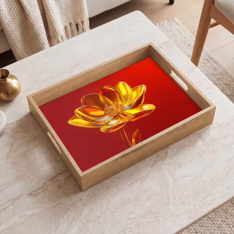 Bandeja - Flor - Oro - Gafas — 2