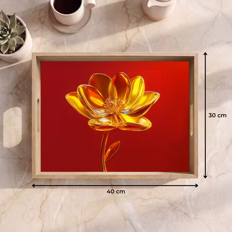 Bandeja - Flor - Oro - Gafas — 7