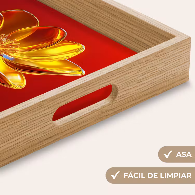 Bandeja - Flor - Oro - Gafas — 8