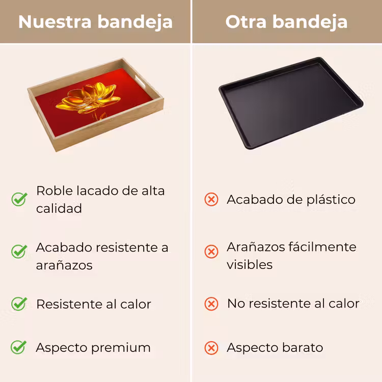 Bandeja - Flor - Oro - Gafas — 9