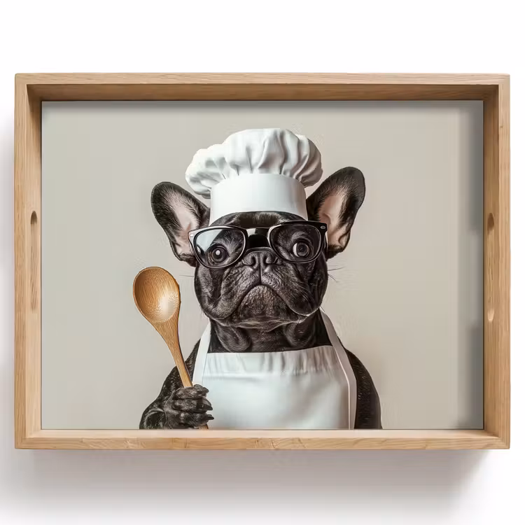 Bandeja - Gafas - Perro - Cocinero — 1
