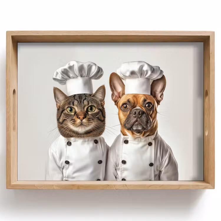 Bandeja - Gato - Perro - Ropa de cocina — 1
