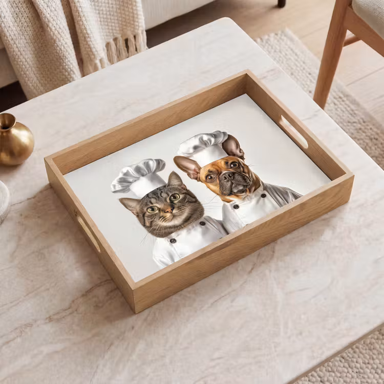 Bandeja - Gato - Perro - Ropa de cocina — 2