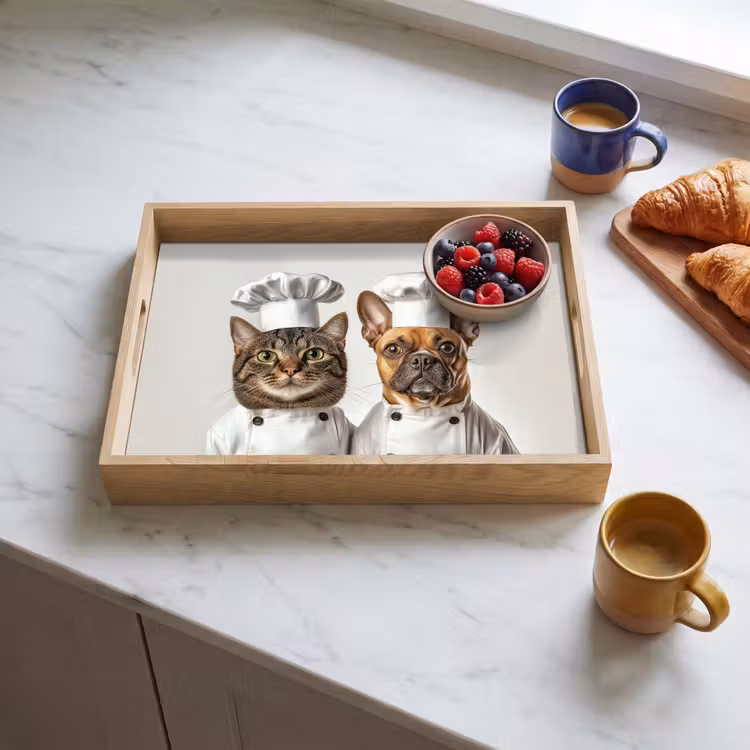 Bandeja - Gato - Perro - Ropa de cocina — 3