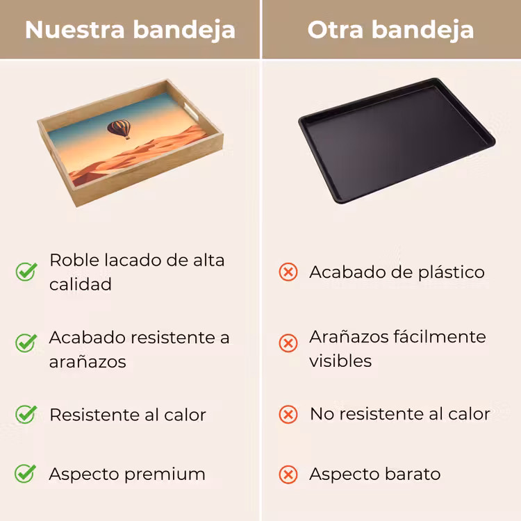 Bandeja - Globo aerostático - Desierto - Atardecer - Azul — 9