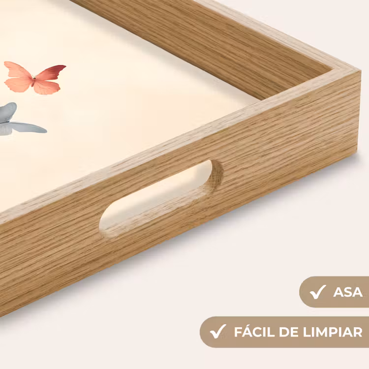 Bandeja - Mariposas - Minimalista - Rosa — 8