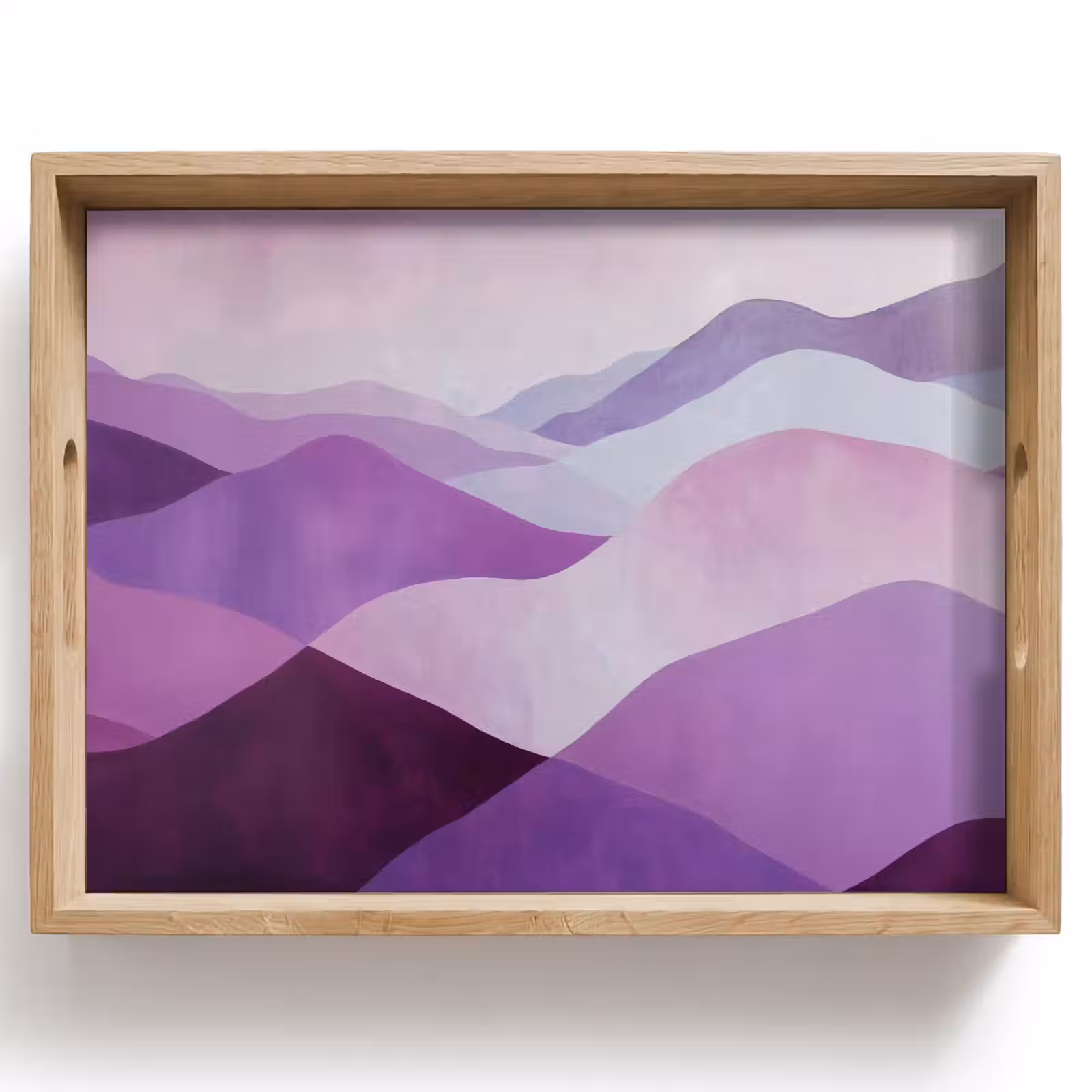 Bandeja - Abstracto - Colinas - Paisaje - Morado — 1