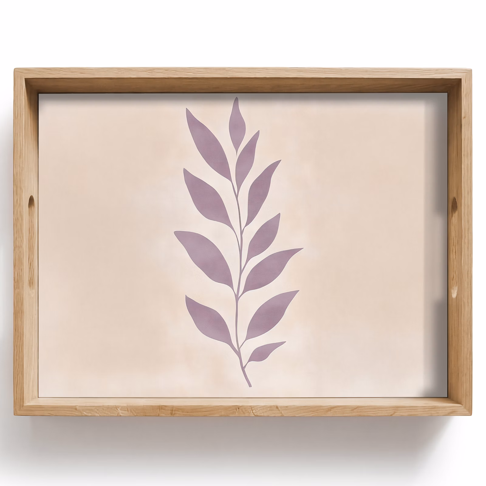 Bandeja - Rama - Hojas - Minimalista - Beige — 1