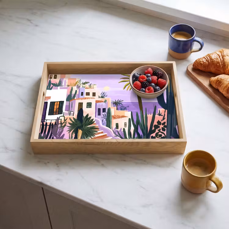 Bandeja - Casas - Minimalista - Palmeras - Costa — 3