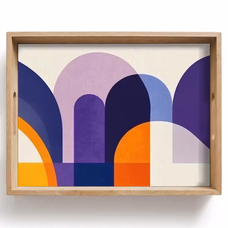 Bandeja - Formas - Abstracto - Gráfico - Naranja — 1