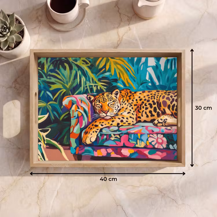 Bandeja - Leopardo - Colorido - Tropical — 7