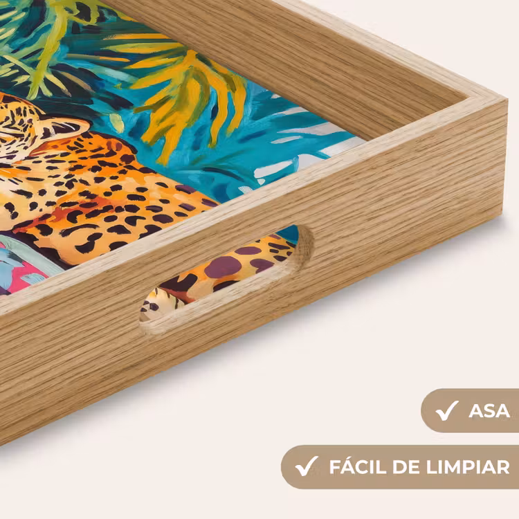 Bandeja - Leopardo - Colorido - Tropical — 8