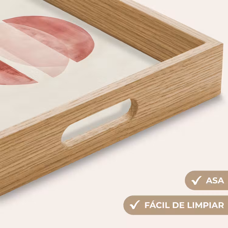 Bandeja - Minimalista - Círculos - Rosa — 8