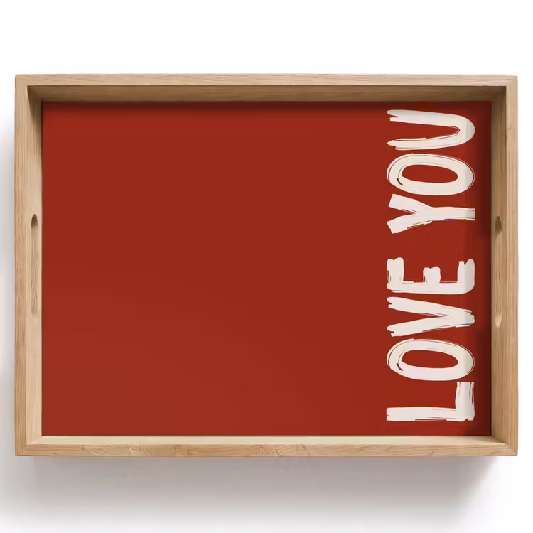 Bandeja - Slant - Loveyou - Rojo — 1