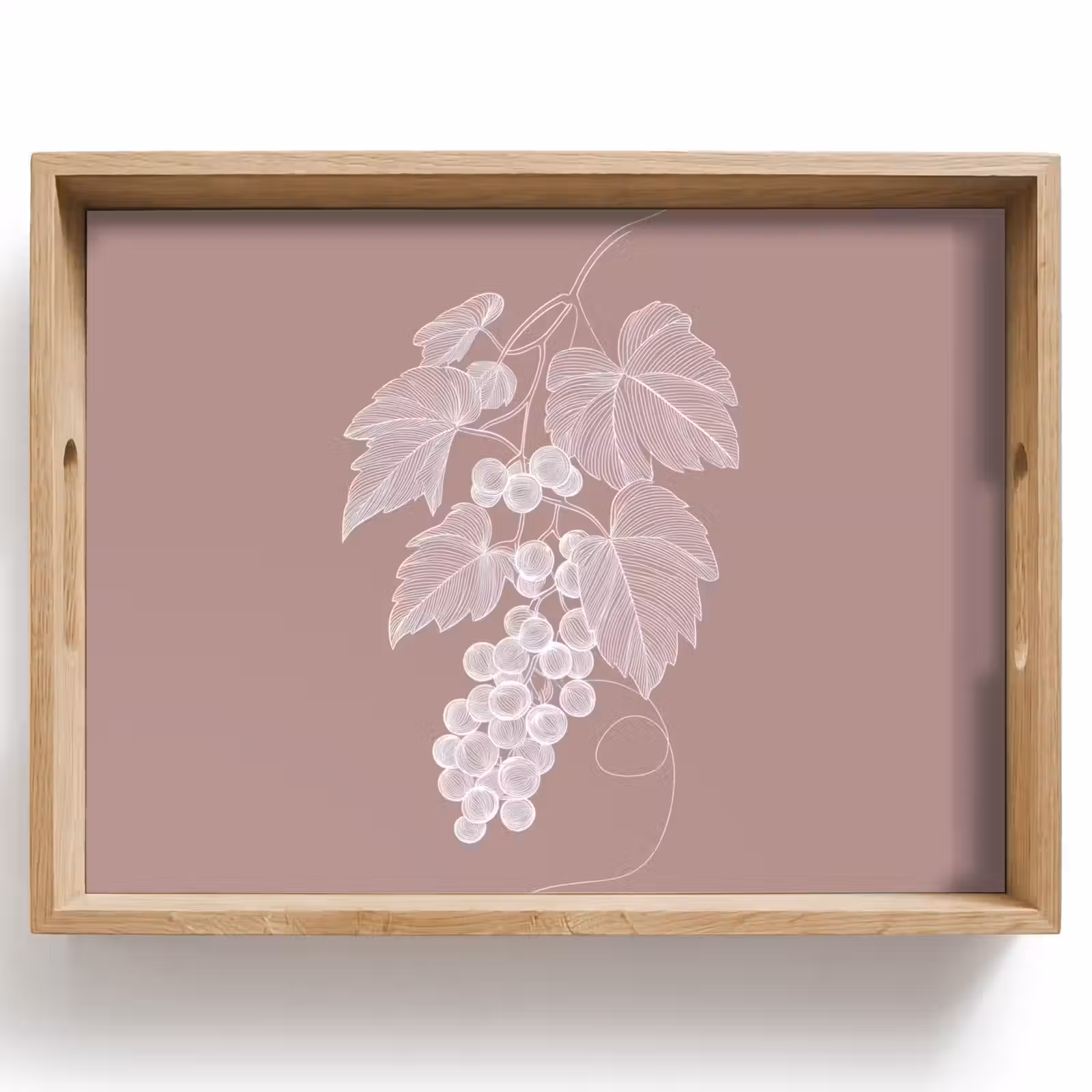 Bandeja - Truss - Uvas - Ilustración - Hojas — 1