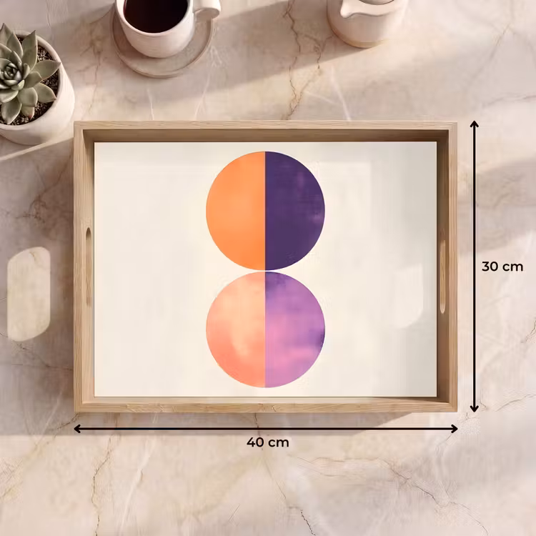Bandeja - Abstracto - Círculos - Morado — 7
