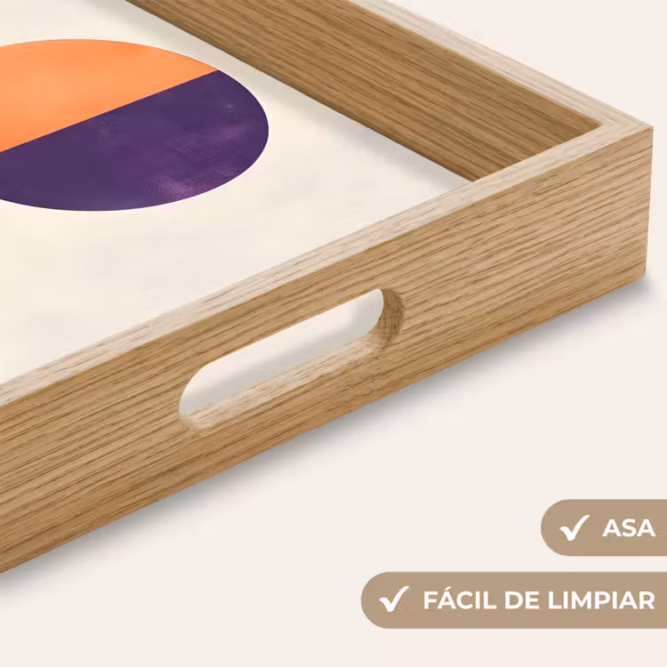 Bandeja - Abstracto - Círculos - Morado — 8