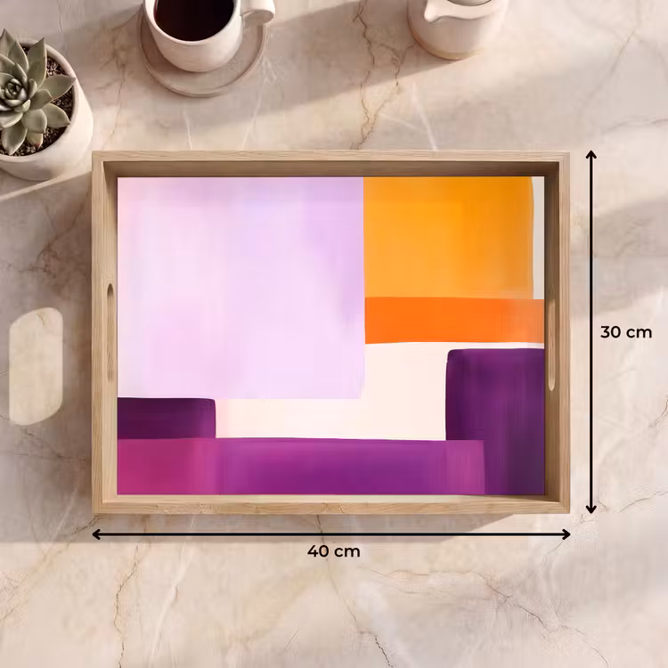 Bandeja - Aviones - Abstracto - Rectangular - Naranja — 7
