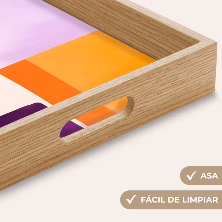Bandeja - Aviones - Abstracto - Rectangular - Naranja — 8