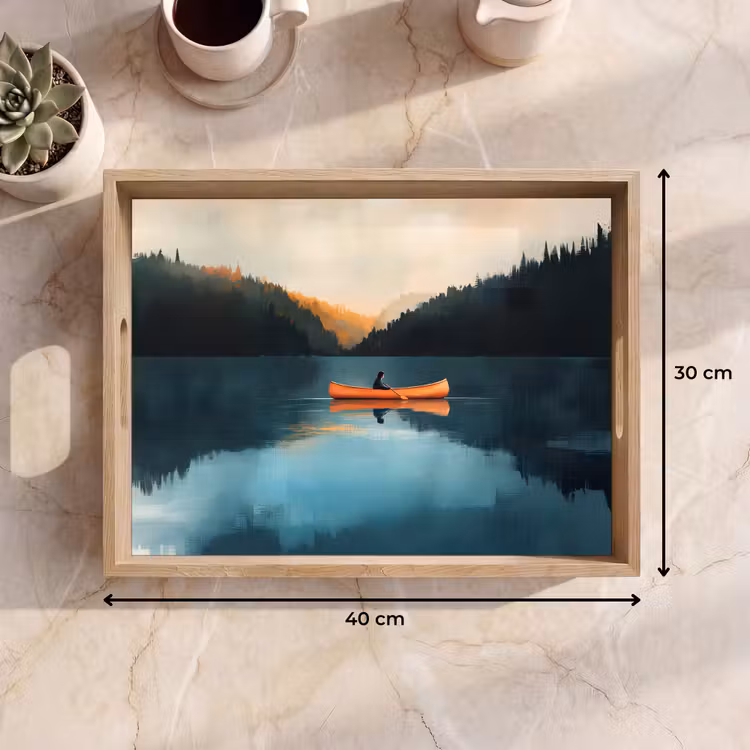 Bandeja - Bosques - Lago - Canoa - Naranja — 7