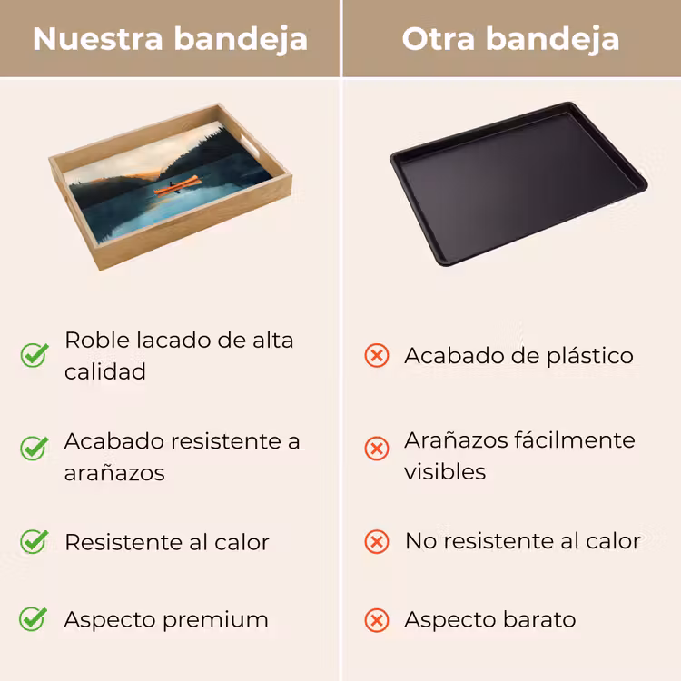 Bandeja - Bosques - Lago - Canoa - Naranja — 9