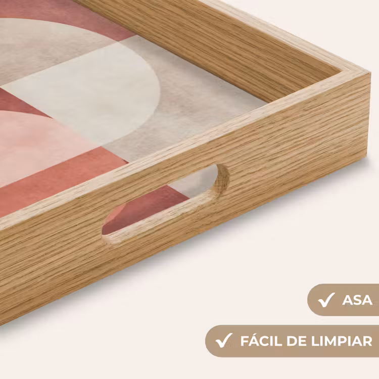Bandeja - Figuras - Abstracto - Rosa — 8