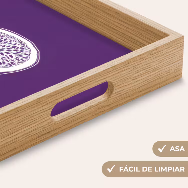Bandeja - Fruta de la pasión - Semillas - Morado - Minimalista — 8