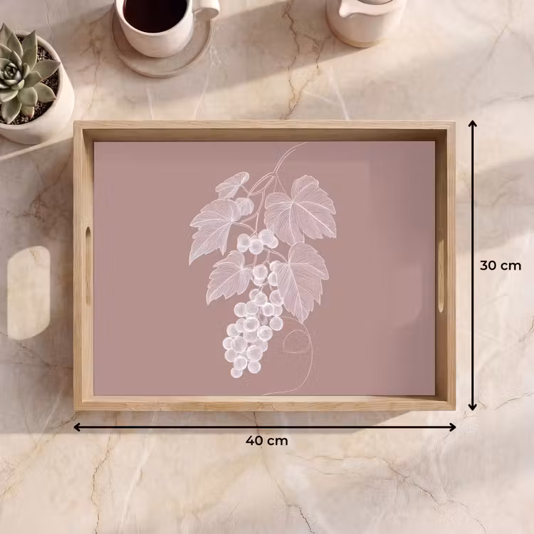 Bandeja - Truss - Uvas - Ilustración - Hojas — 7