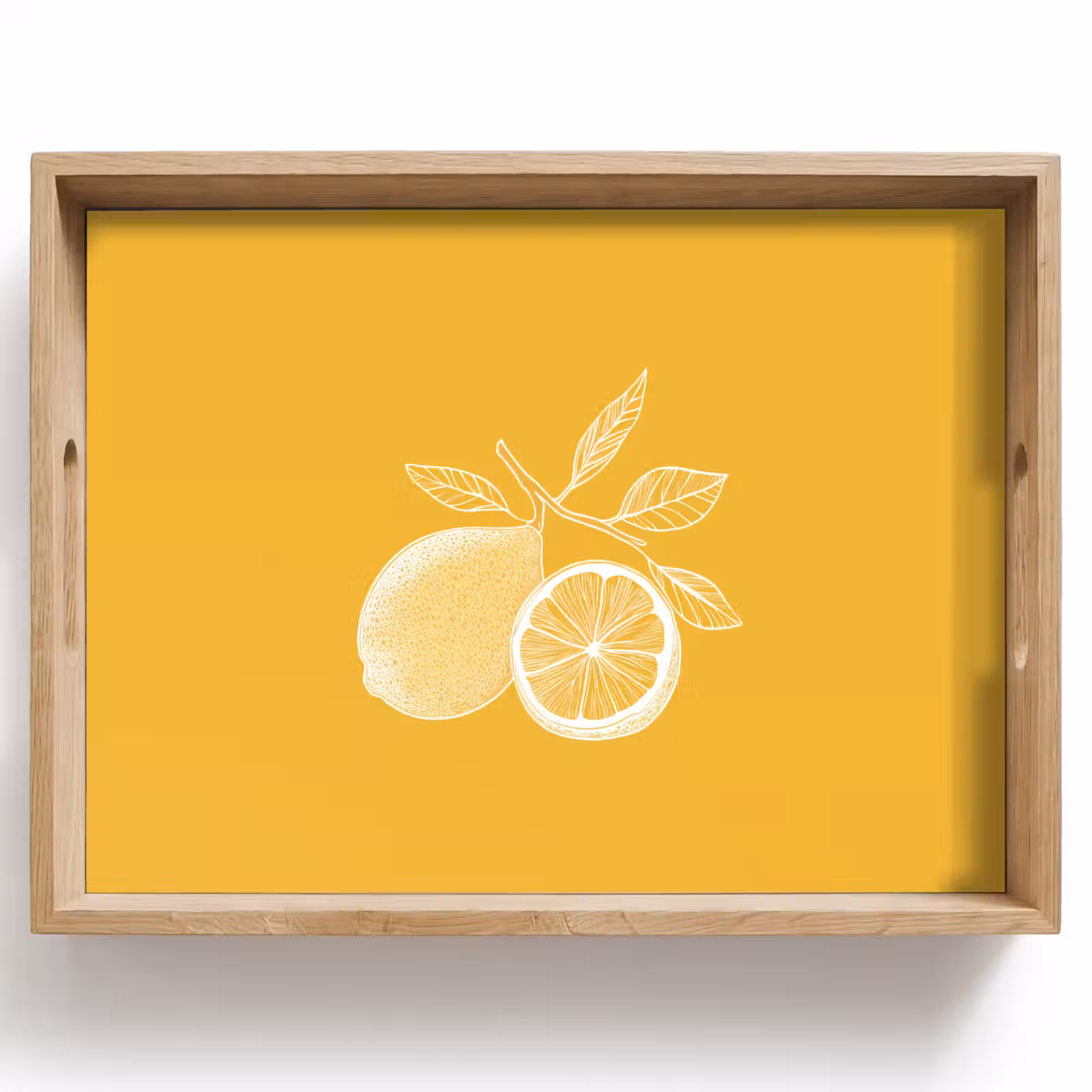 Bandeja - Limones - Ilustración - Minimalista - Amarillo — 1