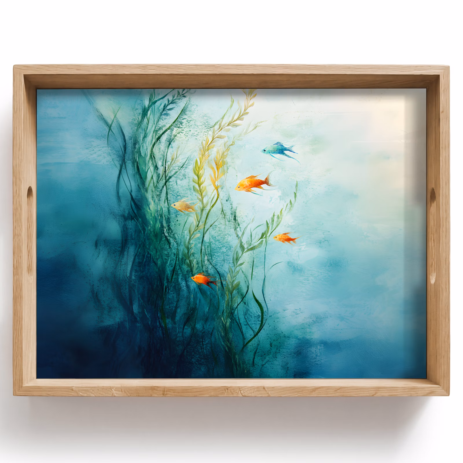 Bandeja - Plantas acuáticas - Peces - Colorido - Agua — 1
