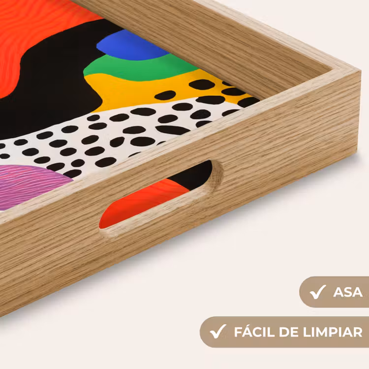 Bandeja - Abstracto - Formas - Colores - Puntos — 8