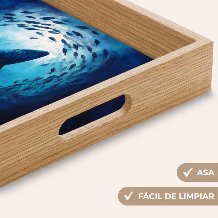 Bandeja - Ballena - Pez - Azul oscuro — 8