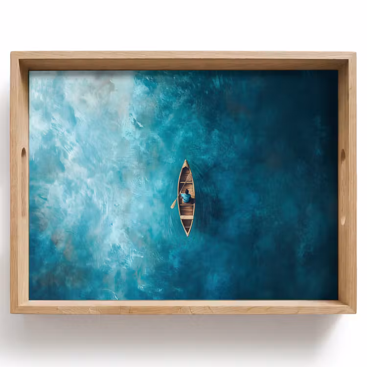 Bandeja - Barco - Agua - Azul — 1