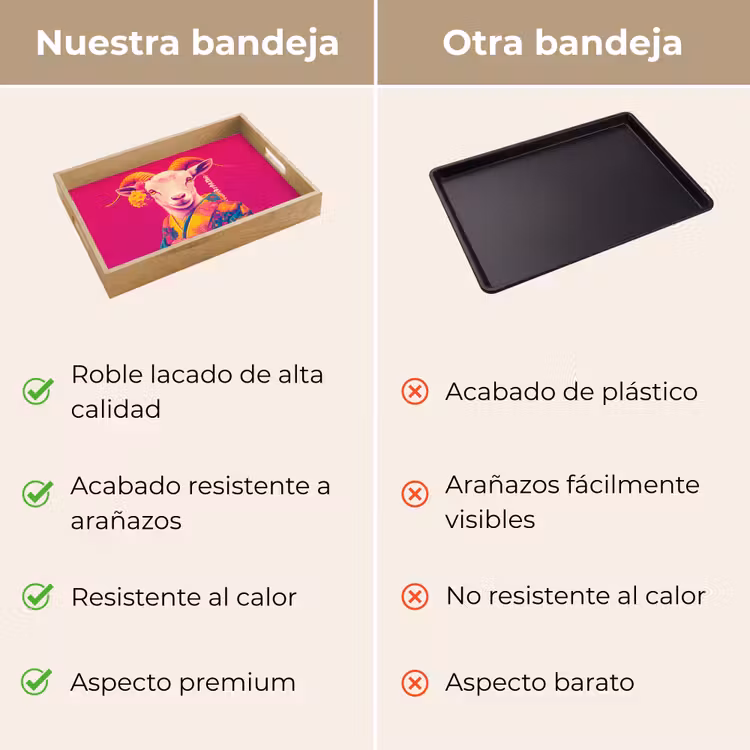 Bandeja - Cabra - Cuernos - Kimono - Colorido — 9
