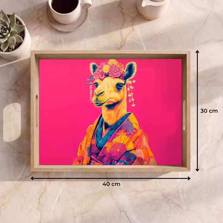 Bandeja - Camello - Flores - Kimono - Abanicos — 7