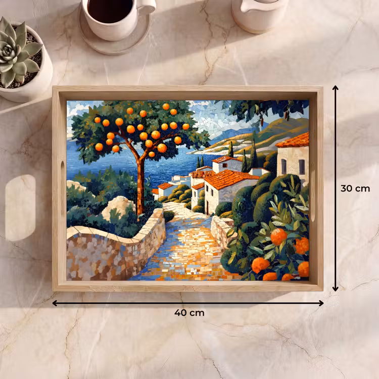 Bandeja - Casas - Mosaico - Naranjos - Mar — 7