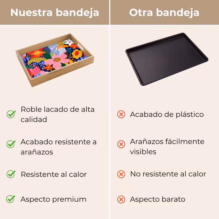 Bandeja - Colorido - Flores - Abstracto - Lunares — 9