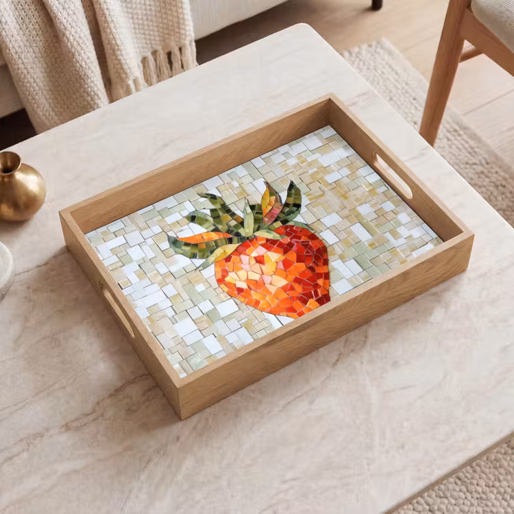 Bandeja - Fresa - Rojo - Mosaico - Fruta — 2